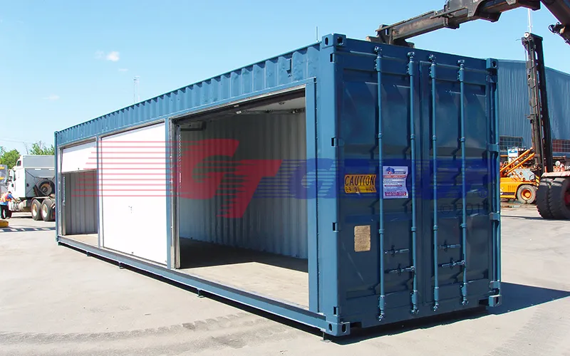Container yard holding units ready for purchase