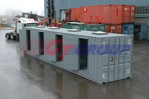 HazMat Storage Containers — a HazMat storage container with drain pan (1 of 5)