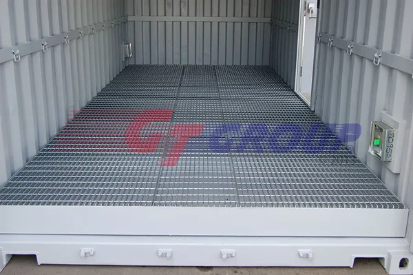 HazMat Storage Containers — a HazMat storage container with drain pan (3 of 5)